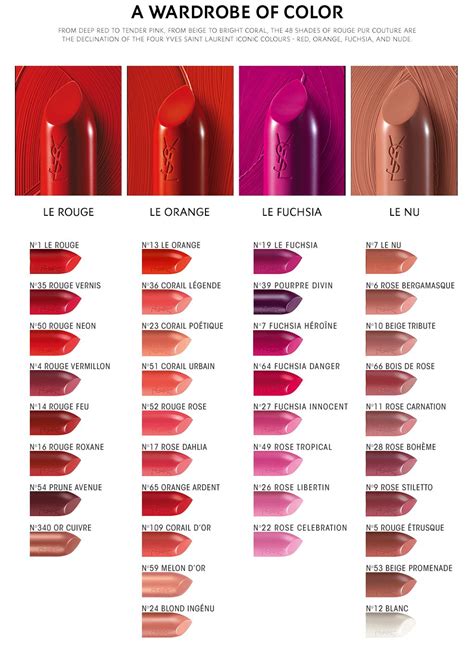 ysl lip liner 19|ysl lip gloss chart.